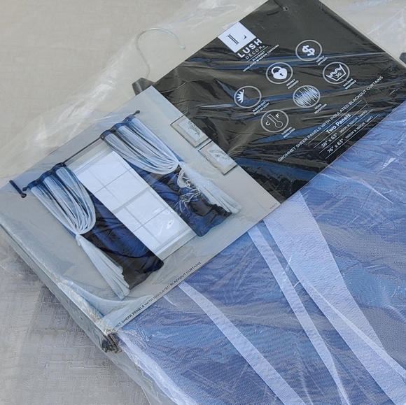 Lush Decor Grommet Sheer/Blackout Window Curtians